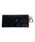 Christian Dior (クリスチャン ディオール) カナージュステッチロングウォレット ブラック サイズ:-：45000円