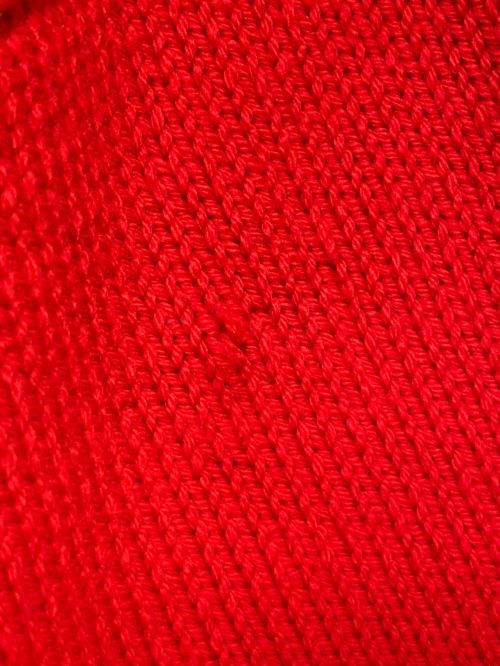RAF SIMONS（ラフシモンズ）RAF SIMONS (ラフシモンズ) Virgin Wool Oversized RS Sweater レッド サイズ:Sの古着・服飾アイテム