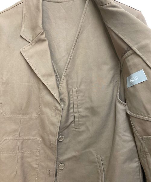 Christian Dior（クリスチャン ディオール）Christian Dior (クリスチャン ディオール) 23AW レイヤードジャケット オリーブ サイズ:48の古着・服飾アイテム