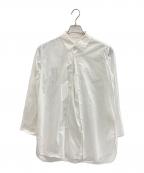 Y'sワイズ）の古着「ボタンデザインブラウス」｜ホワイト