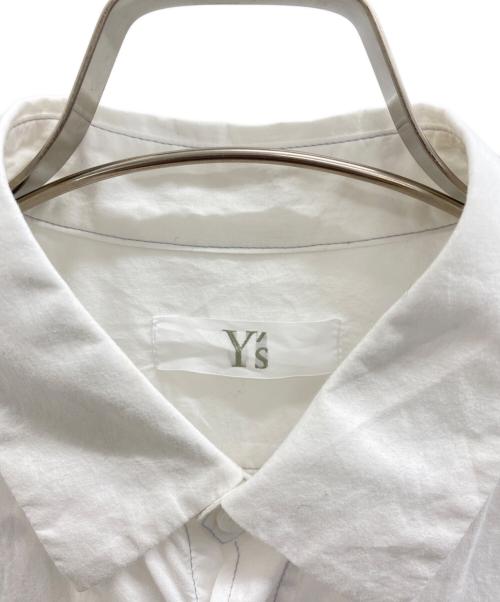 Y's（ワイズ）Y's (ワイズ) ボタンデザインブラウス ホワイト サイズ:1の古着・服飾アイテム