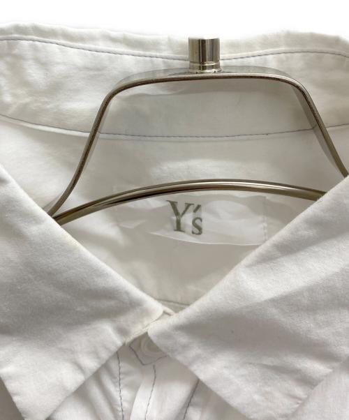 Y's（ワイズ）Y's (ワイズ) ボタンデザインブラウス ホワイト サイズ:1の古着・服飾アイテム