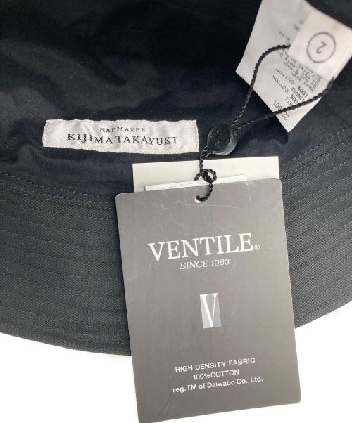 kijima takayuki（キジマタカユキ）KIJIMA TAKAYUKI (キジマタカユキ) ベンタイルコットン バケットハット ブラック サイズ:2 未使用品の古着・服飾アイテム