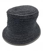 kijima takayukiキジマタカユキ）の古着「RAFFIA BUCKET HAT」｜ブラック