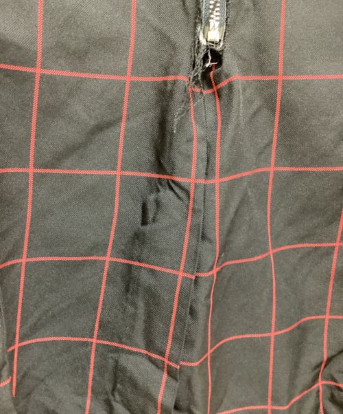 BLACK COMME des GARCONS（ブラックコムデギャルソン）BLACK COMME des GARCONS (ブラック コムデギャルソン) 23AW バックジップチェックジャケット ブラック サイズ:Lの古着・服飾アイテム