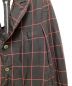 中古・古着 BLACK COMME des GARCONS (ブラック コムデギャルソン) 23AW バックジップチェックジャケット ブラック サイズ:L：33000円