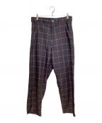BLACK COMME des GARCONSブラックコムデギャルソン）の古着「23AW チェックパンツ」｜ブラック