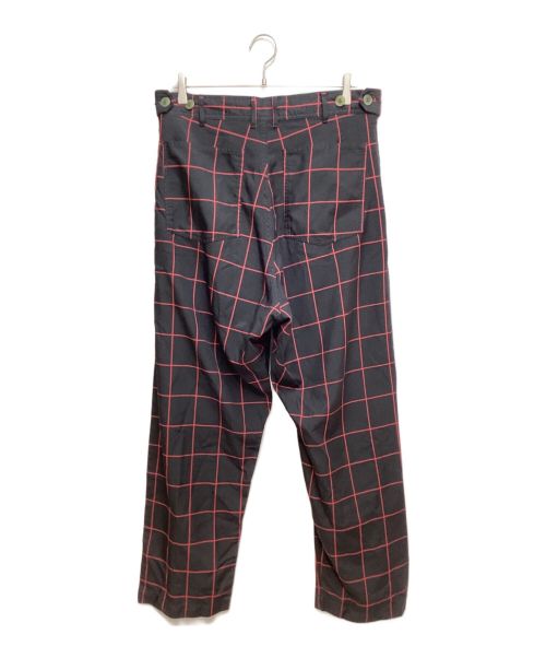 BLACK COMME des GARCONS（ブラックコムデギャルソン）BLACK COMME des GARCONS (ブラック コムデギャルソン) 23AW チェックパンツ ブラック サイズ:Mの古着・服飾アイテム