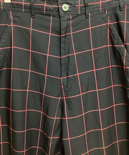 BLACK COMME des GARCONS（ブラックコムデギャルソン）BLACK COMME des GARCONS (ブラック コムデギャルソン) 23AW チェックパンツ ブラック サイズ:Mの古着・服飾アイテム