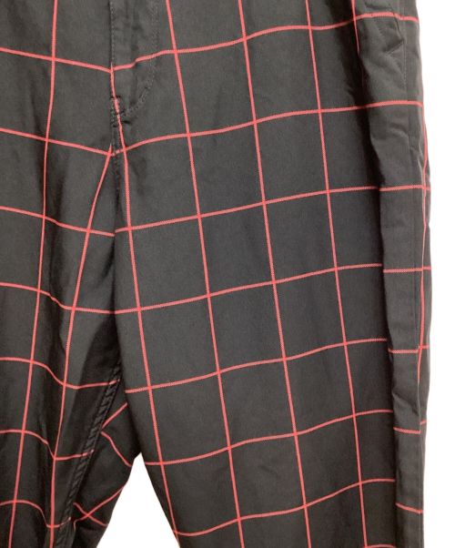 BLACK COMME des GARCONS（ブラックコムデギャルソン）BLACK COMME des GARCONS (ブラック コムデギャルソン) 23AW チェックパンツ ブラック サイズ:Mの古着・服飾アイテム