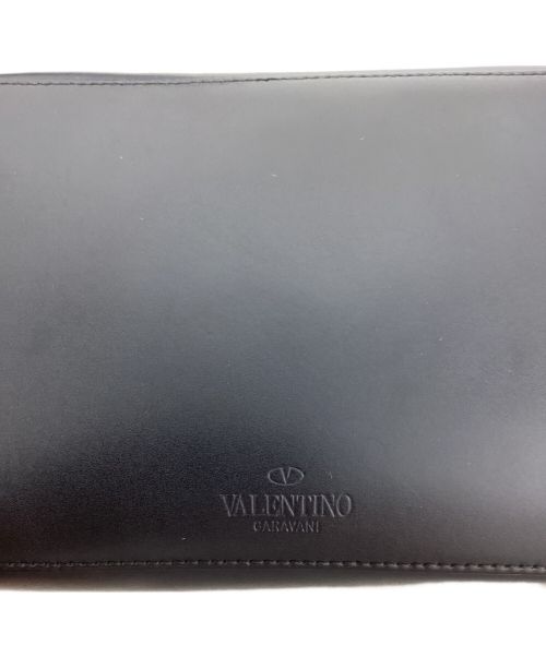 VALENTINO（ヴァレンティノ）VALENTINO (ヴァレンティノ) ロゴショルダーバッグ ブラックの古着・服飾アイテム
