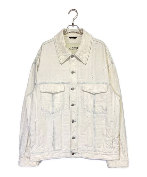 FENDI（フェンディ）FENDI (フェンディ) MARC JACOBS (マークジェイコブス) デニムジャケット ホワイト サイズ:50の古着・服飾アイテム