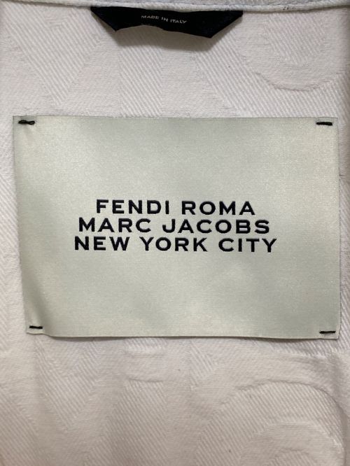 FENDI（フェンディ）FENDI (フェンディ) MARC JACOBS (マークジェイコブス) デニムジャケット ホワイト サイズ:50の古着・服飾アイテム