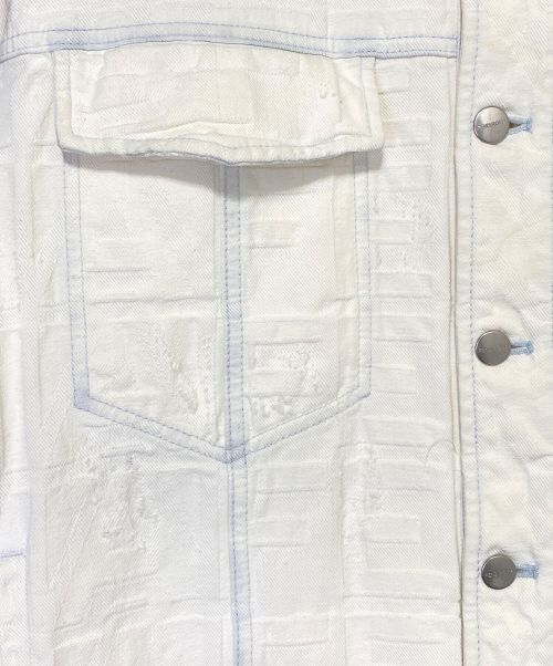 FENDI（フェンディ）FENDI (フェンディ) MARC JACOBS (マークジェイコブス) デニムジャケット ホワイト サイズ:50の古着・服飾アイテム