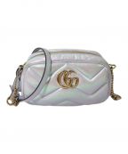 GUCCIグッチ）の古着「GGマーモント ショルダーバッグ」｜ピンクオーロラ