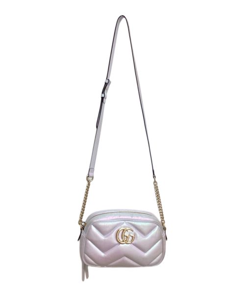 GUCCI（グッチ）GUCCI (グッチ) GGマーモント ショルダーバッグ ピンクオーロラ サイズ:-の古着・服飾アイテム