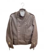 Vivienne Westwood manヴィヴィアン ウェストウッド マン）の古着「ダブルライダースジャケット」｜ブラウン