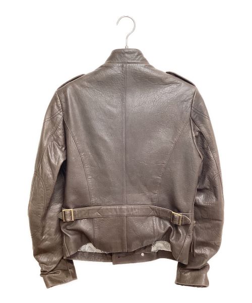 Vivienne Westwood man（ヴィヴィアン ウェストウッド マン）Vivienne Westwood man (ヴィヴィアン ウェストウッド マン) ダブルライダースジャケット ブラウン サイズ:44の古着・服飾アイテム
