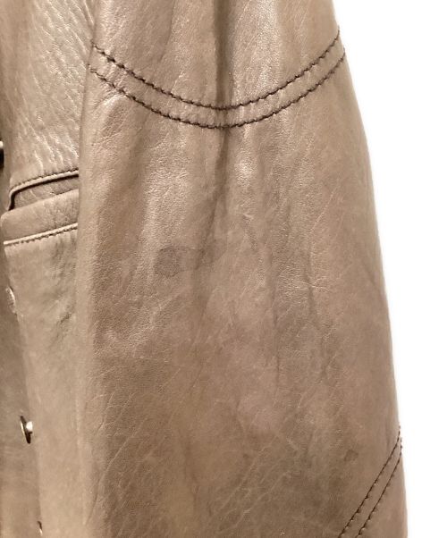 Vivienne Westwood man（ヴィヴィアン ウェストウッド マン）Vivienne Westwood man (ヴィヴィアン ウェストウッド マン) ダブルライダースジャケット ブラウン サイズ:44の古着・服飾アイテム