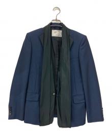 TOGA VIRILIS（トーガ ビリリース）の古着「ノーカラージャケット」｜ネイビー