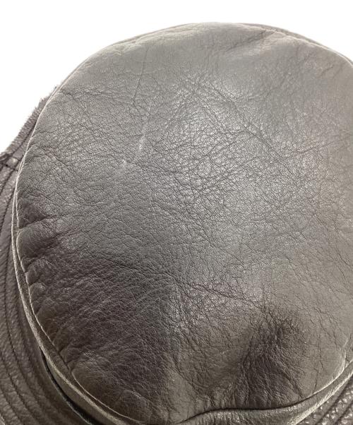 SUNSEA（サンシー）SUNSEA (サンシー) レザーバケットハットの古着・服飾アイテム