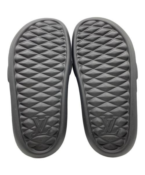 LOUIS VUITTON（ルイ ヴィトン）LOUIS VUITTON (ルイ ヴィトン) シルエット・ライン サンダル ブラック サイズ:SIZE 5の古着・服飾アイテム