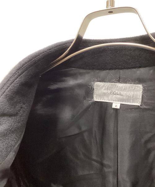 UNFOLLOW/FOLL（アンフォロー）UNFOLLOW/FOLL (アンフォロー) hand-sewing wardrobe blazer/アンゴラ混ブレザー ブラック サイズ:2の古着・服飾アイテム