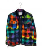 sacai×KAWSサカイ×カウズ）の古着「Plaid Shirt CAMOUFLAGE」｜マルチカラー