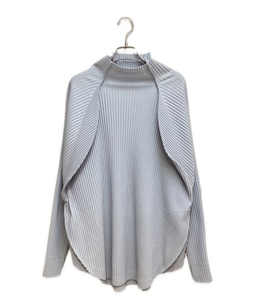 HOMME PLISSE ISSEY MIYAKE（オム プリッセ イッセイ ミヤケ）HOMME PLISSE ISSEY MIYAKE (オムプリッセ イッセイ ミヤケ) 23SS vase プルオーバーシャツ グレー サイズ:3の古着・服飾アイテム