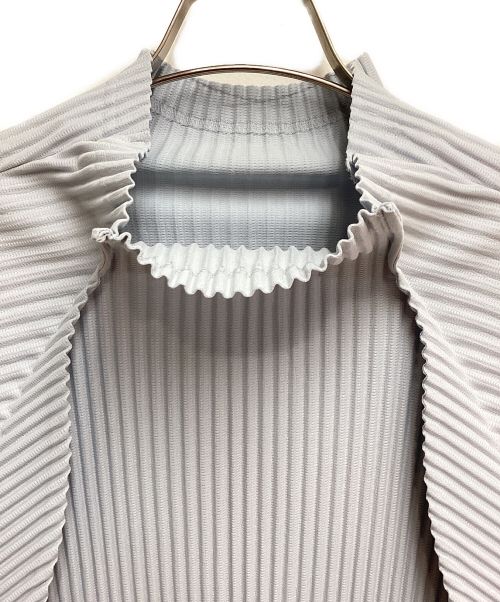 HOMME PLISSE ISSEY MIYAKE（オム プリッセ イッセイ ミヤケ）HOMME PLISSE ISSEY MIYAKE (オムプリッセ イッセイ ミヤケ) 23SS vase プルオーバーシャツ グレー サイズ:3の古着・服飾アイテム