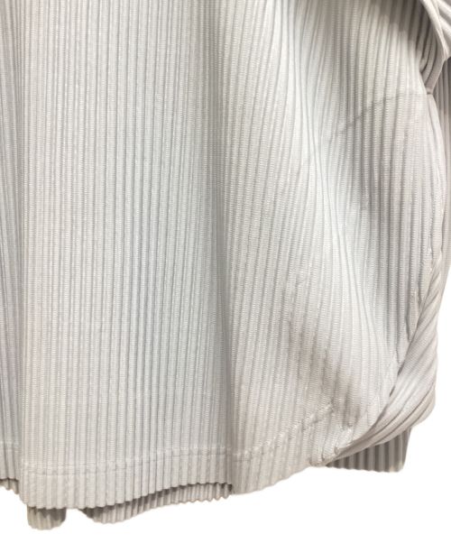 HOMME PLISSE ISSEY MIYAKE（オム プリッセ イッセイ ミヤケ）HOMME PLISSE ISSEY MIYAKE (オムプリッセ イッセイ ミヤケ) 23SS vase プルオーバーシャツ グレー サイズ:3の古着・服飾アイテム