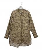 HEUGNユーゲン）の古着「総柄シャツ」｜カーキ