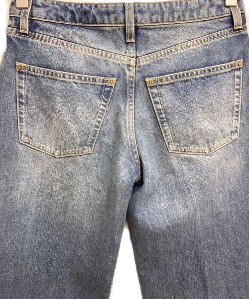 LOUIS VUITTON（ルイ ヴィトン）LOUIS VUITTON (ルイ ヴィトン) ストーンウォッシュモノグラムパッチブーツカットジーンズ ブルー サイズ:36の古着・服飾アイテム