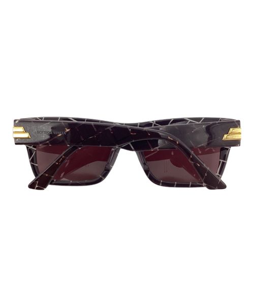 BOTTEGA VENETA（ボッテガベネタ）BOTTEGA VENETA (ボッテガベネタ) スクエアサングラス パープル サイズ:56◻︎18-145の古着・服飾アイテム