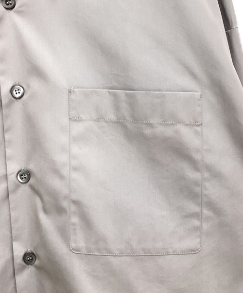 PRADA（プラダ）PRADA (プラダ) Triangle Patch Shirt（トライアングルパッチシャツ） グレー サイズ:Lの古着・服飾アイテム
