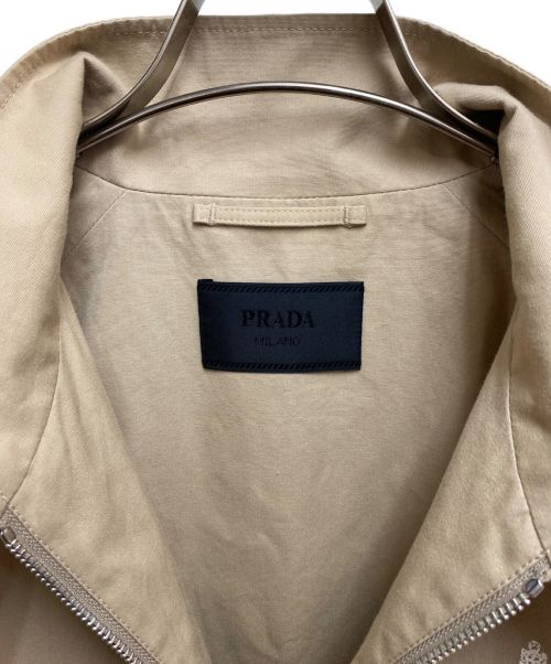 PRADA（プラダ）PRADA (プラダ) Cotton blend jacket(コットンブレンドジャケット) ベージュ サイズ:50の古着・服飾アイテム