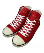 CELINEセリーヌ）の古着「Triomphe High Cut Sneakers（トリオンフハイカットスニーカー）」｜レッド