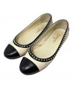 CHANELシャネル）の古着「Flat Pumps（フラットパンプス）」｜ベージュ