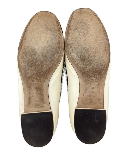 CHANEL（シャネル）CHANEL (シャネル) Flat Pumps（フラットパンプス） ベージュ サイズ:34の古着・服飾アイテム