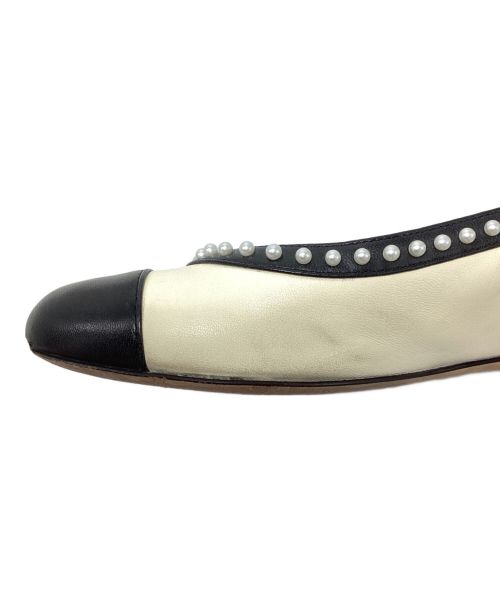 CHANEL（シャネル）CHANEL (シャネル) Flat Pumps（フラットパンプス） ベージュ サイズ:34の古着・服飾アイテム