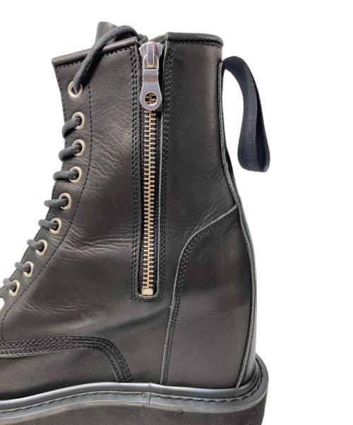 LIMI feu（リミフゥ）LIMI feu (リミフゥ) レースアップインヒールブーツ ブラック サイズ:Mの古着・服飾アイテム