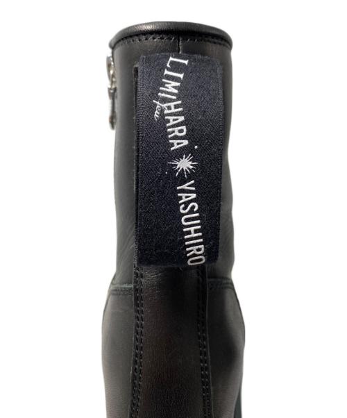 LIMI feu（リミフゥ）LIMI feu (リミフゥ) レースアップインヒールブーツ ブラック サイズ:Mの古着・服飾アイテム