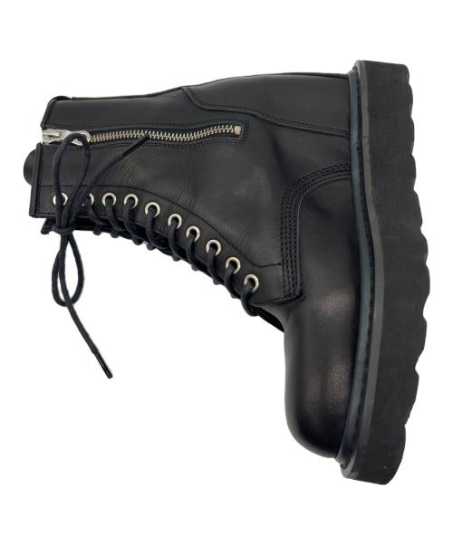 LIMI feu（リミフゥ）LIMI feu (リミフゥ) レースアップインヒールブーツ ブラック サイズ:Mの古着・服飾アイテム