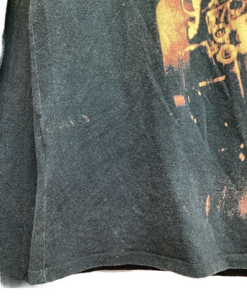 Jean Paul GAULTIER（ジャンポールゴルチェ）Jean Paul GAULTIER (ジャンポールゴルチェ) Biker Print High Neck Cut And Sew （バイカープリントハイネックカットソー） ブラック サイズ:48の古着・服飾アイテム