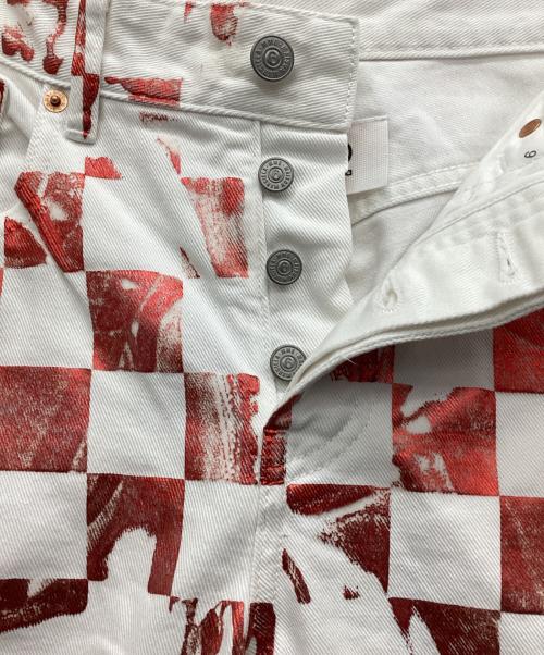 MM6 Maison Margiela（エムエムシックスメゾンマルジェラ）MM6 Maison Margiela (エムエムシックス メゾンマルジェラ) 総柄パンツ レッド サイズ:40の古着・服飾アイテム