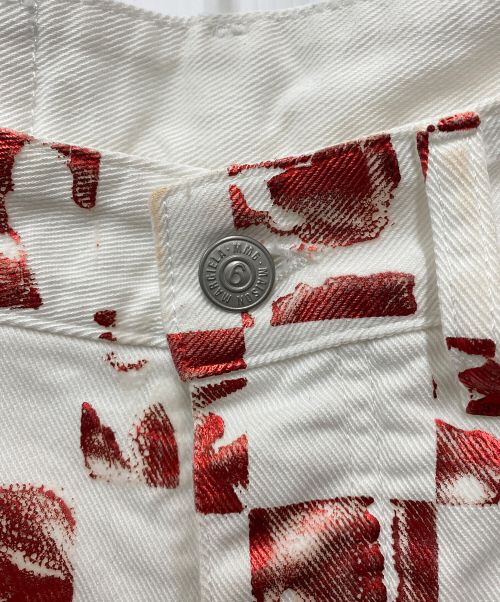 MM6 Maison Margiela（エムエムシックスメゾンマルジェラ）MM6 Maison Margiela (エムエムシックス メゾンマルジェラ) 総柄パンツ レッド サイズ:38の古着・服飾アイテム