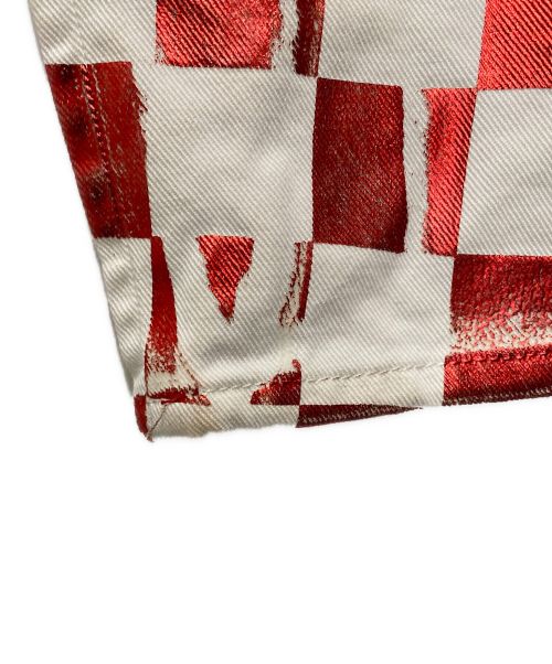 MM6 Maison Margiela（エムエムシックスメゾンマルジェラ）MM6 Maison Margiela (エムエムシックス メゾンマルジェラ) 総柄パンツ レッド サイズ:38の古着・服飾アイテム