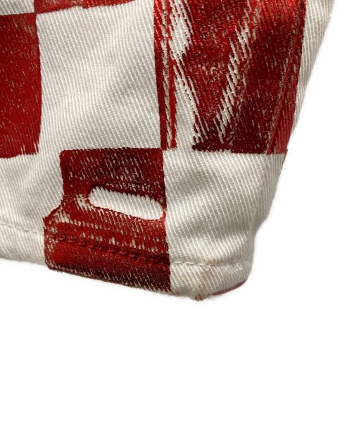 MM6 Maison Margiela（エムエムシックスメゾンマルジェラ）MM6 Maison Margiela (エムエムシックス メゾンマルジェラ) 総柄パンツ レッド サイズ:38の古着・服飾アイテム