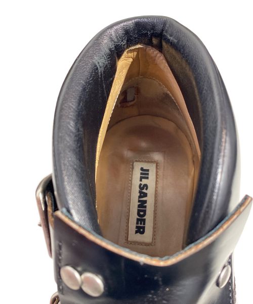 JIL SANDER（ジルサンダー）JIL SANDER (ジルサンダー) MONK STRAP DERBY SHOES(モンクストラップダービーシューズ) ブラック サイズ:39の古着・服飾アイテム