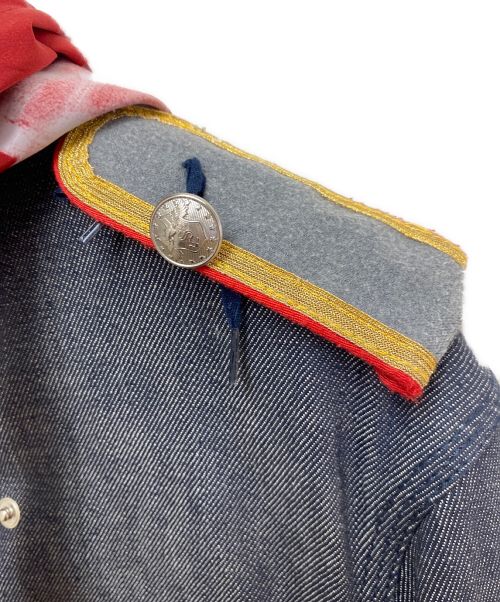 TAKAHIROMIYASHITA TheSoloIst.（タカヒロミヤシタ ザソロイスト）TAKAHIROMIYASHITA TheSoloIst. Charles Peterson (チャールズ・ピーターソン) wrapped collar coverall jacket インディゴ サイズ:46の古着・服飾アイテム